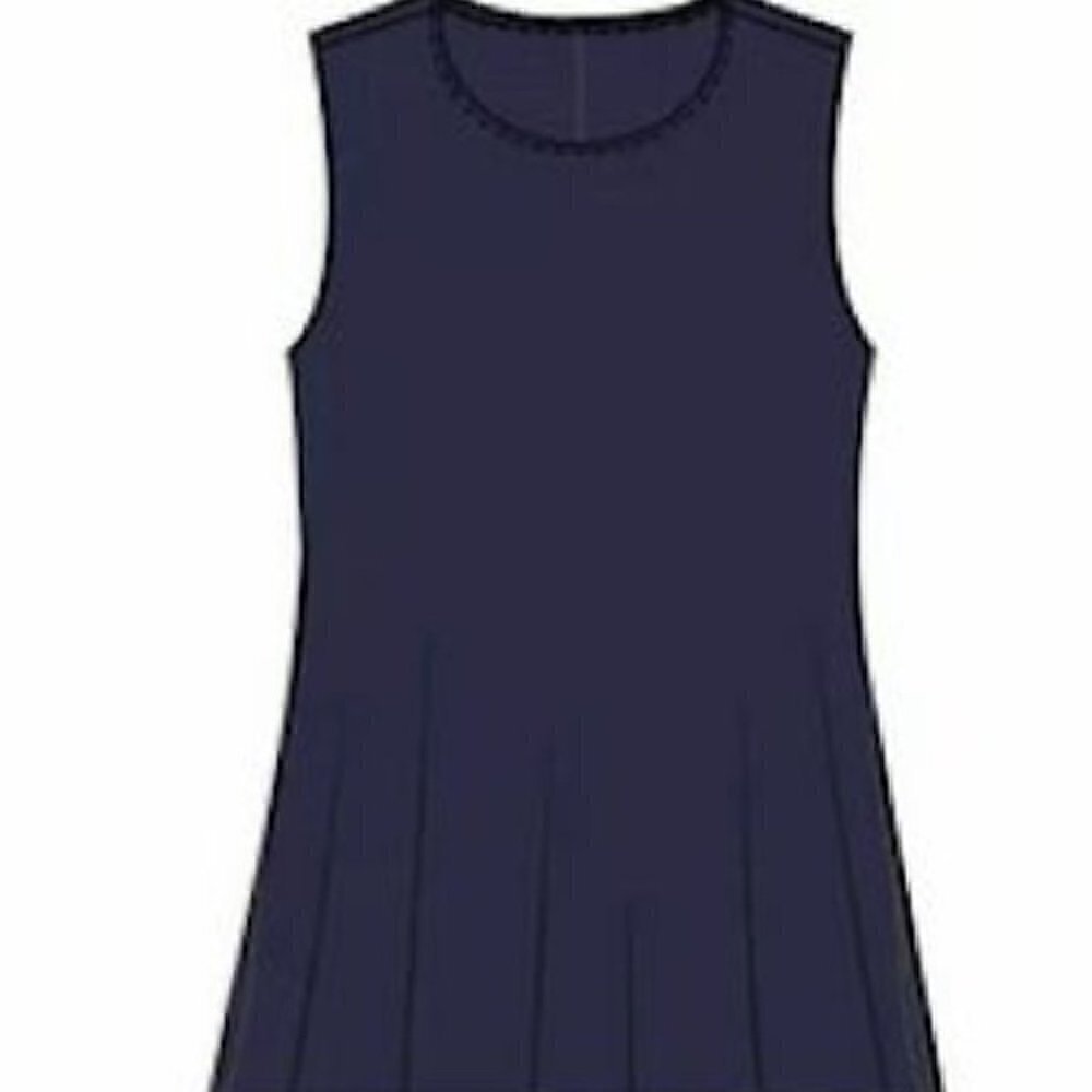 AGNES & Dora Swing Tunic Tank Navy Blue Sleeveless
